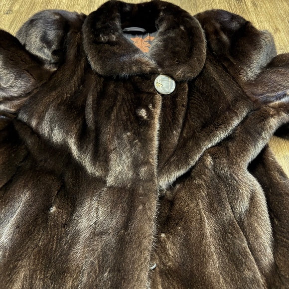 💎 Luxurious Vintage Mink Fur Coat - Leclair & Faucher, Montreal SZ L/XL - Picture 10 of 15